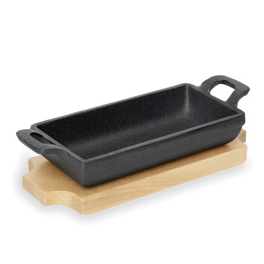 WAS - Poêlon de service avec dessous de plat - 18 x 9,5 x 3 cm