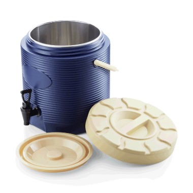 WAS - Distributeur de boissons isotherme 17l  Ø30cm bleu