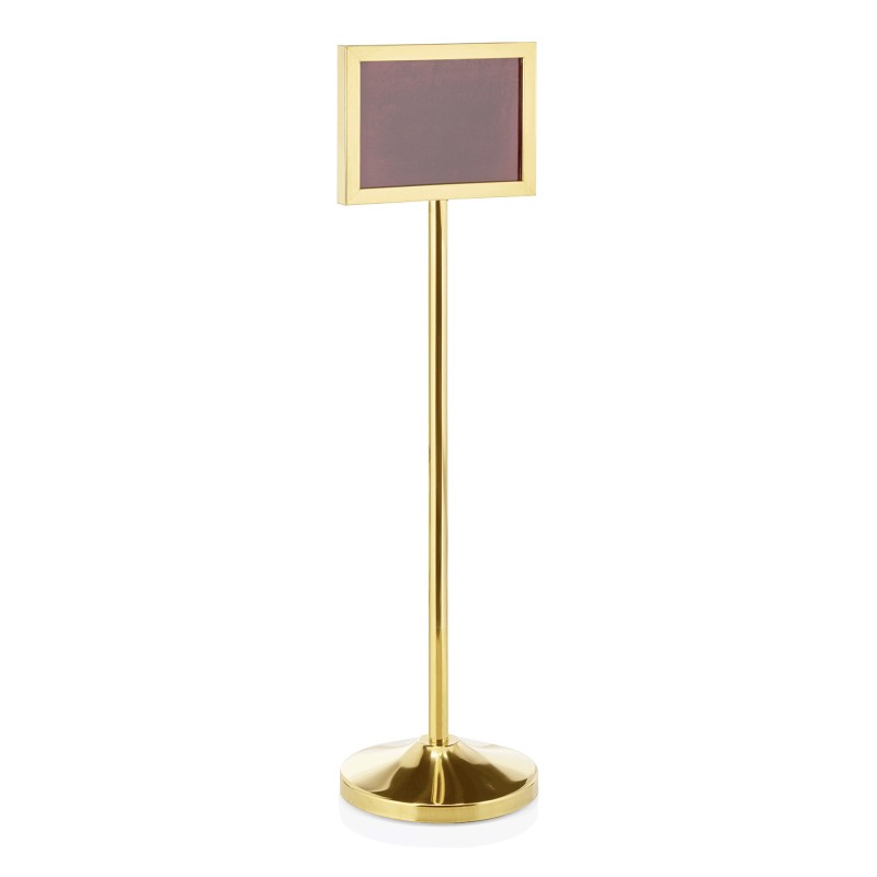 WAS - Panneau d'information h 120cm - A4 doré