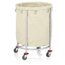 WAS - Chariot à linge 2 roues freins Ø60cm