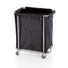 WAS - Chariot de blanchisserie noir - 65 x 45 x 84 cm