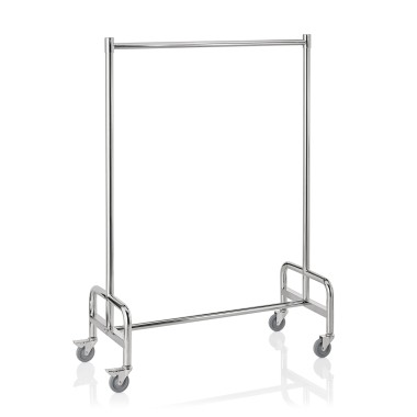 WAS - Chariot à garde-robe 4 roues - 120 x 53 x 170 cm