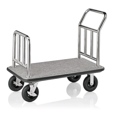 WAS - Chariot à bagages bas gris - 113 x 61.5 x 98 cm
