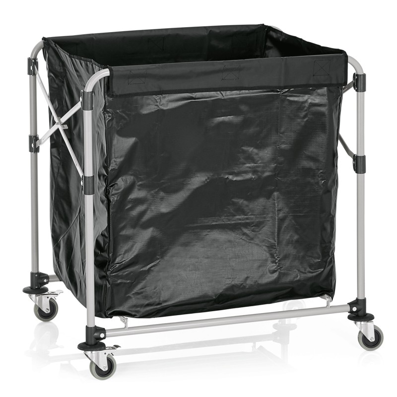Chariot à linge, 90 x 66 x 86 cm, en fer, laqué époxy, PVC - Was Germany