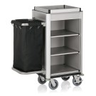 WAS - Chariot de service de chambre aluminium - 1 sac