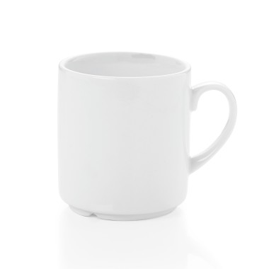 WAS -  Mug 310ml porcelaine blanche - Lot 6