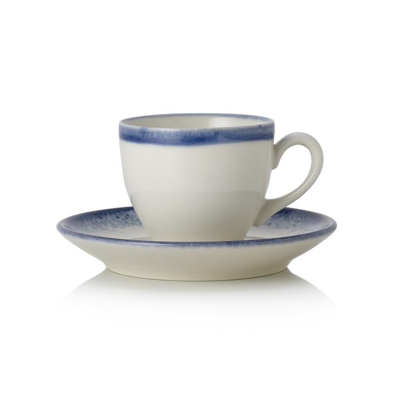 WAS - Tasse espresso & soucoupe porcelaine - Lot de 6