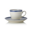 WAS - Tasse espresso & soucoupe porcelaine - Lot de 6