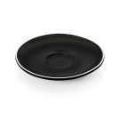 WAS - Soucoupe tasse expresso porcelaine noire - Lot 6