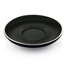 WAS - Soucoupe à tasse à cappuccino noire - Lot 6