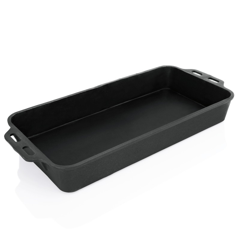 WAS - Plat de cuisson fonte - 73 x 37.5 x 10 cm