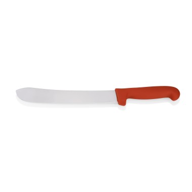 WAS - Couteau  de boucherie HACCP lame 25cm rouge