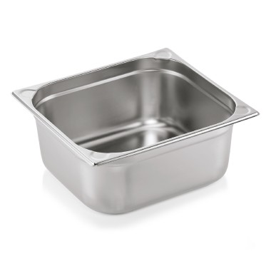 WAS - Bac GN 2/4 bord renforcé - 3.6 litres - h 65 mm