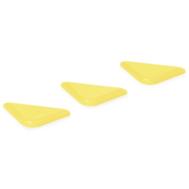 WAS - Clips de codage des couleurs HACCP - Lot 50 jaune