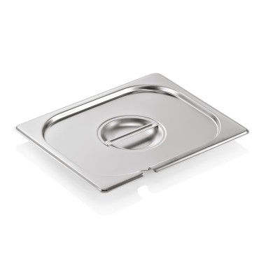 WAS - Couvercle encoché GN 1/9 en acier chromé