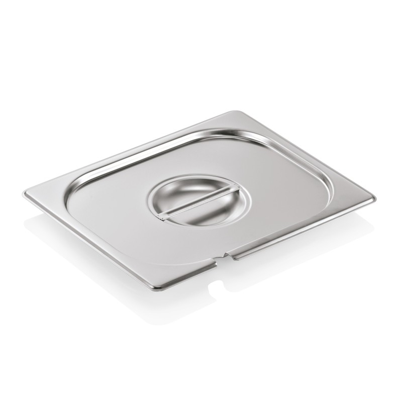 WAS - Couvercle encoché GN 1/9 en acier chromé