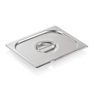 WAS - Couvercle encoché GN 1/9 en acier chromé