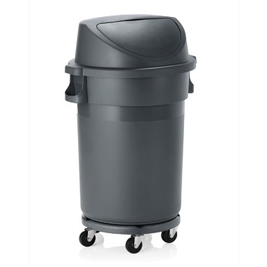 WAS - Poubelle ronde sur roues 120l - H1020mm
