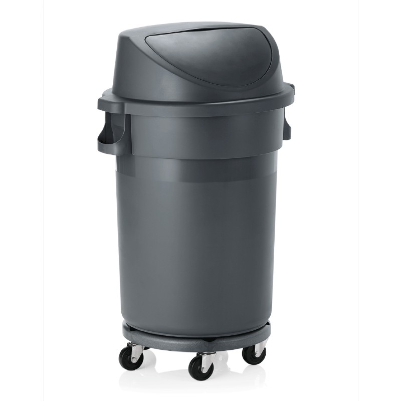 WAS - Poubelle ronde sur roues 120l - H1020mm