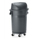 WAS - Poubelle ronde sur roues 120l - H1020mm
