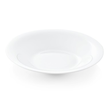 WAS - Assiette creuse Ø240mm en verre blanc - Lot 6