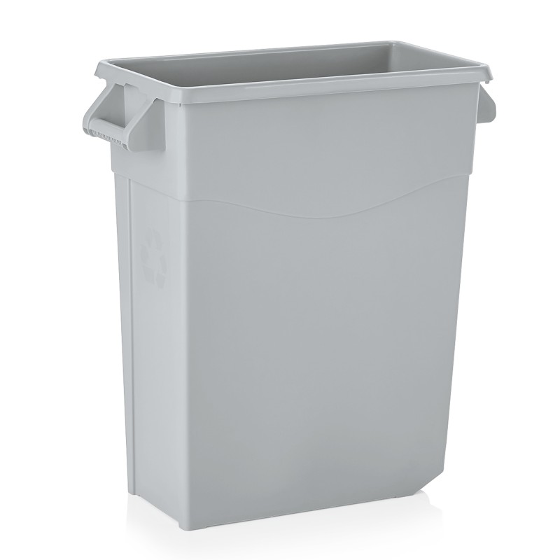 WAS - Poubelle sans couvercle - 2roues - 65l
