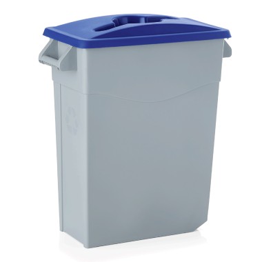 WAS - Couvercle pour poubelle 65l bleu- 520 x 290 x 50 mm