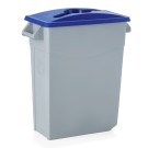 WAS - Couvercle pour poubelle 65l bleu- 520 x 290 x 50 mm