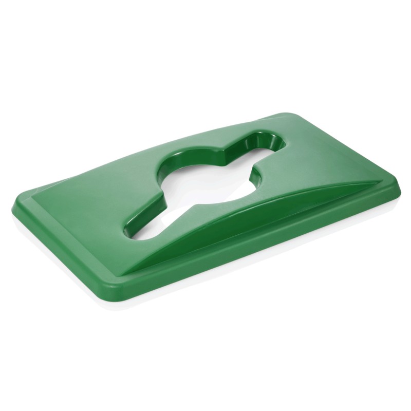 WAS - Couvercle pour poubelle vert - 520 x 290 x 50 mm