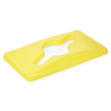 WAS - Couvercle jaune pour poubelle - 520 x 290 x 50 mm
