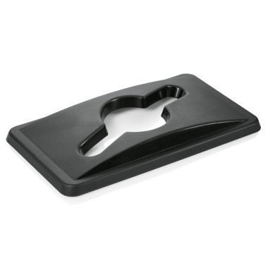WAS - Couvercle noir pour poubelle - 520 x 290 x 50 mm