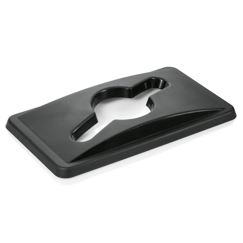 WAS - Couvercle noir pour poubelle - 520 x 290 x 50 mm