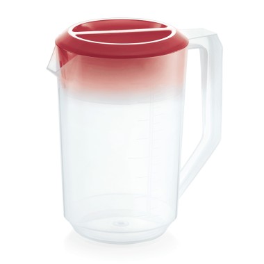 WAS - Pichet à mesurer polypropylène rouge 1.8l H205mm