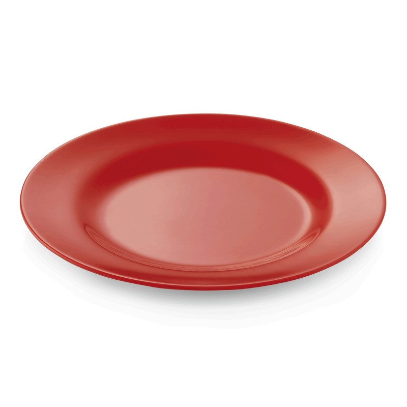 WAS - Assiette Ø200mm mélaminé - Lot 12 rouge