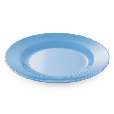 WAS - Assiette Ø200mm mélaminé - Lot 12 bleu