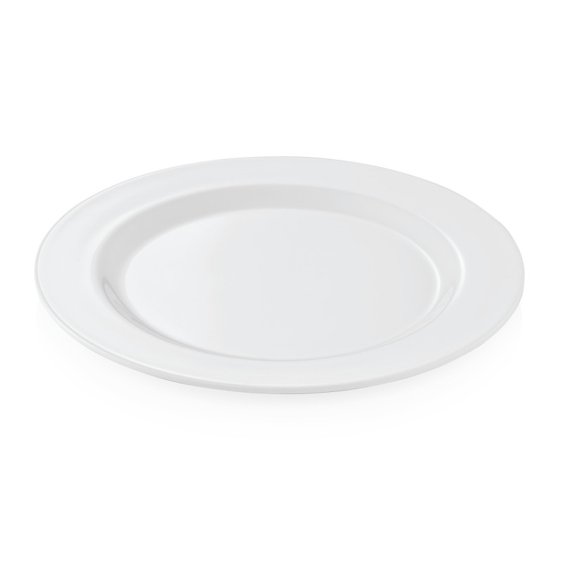WAS - Assiette Ø230mm - Lot 12 blanc mélaminé