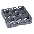 WAS - Panier à verres 9 cases - 500 x 500 x 100 mm
