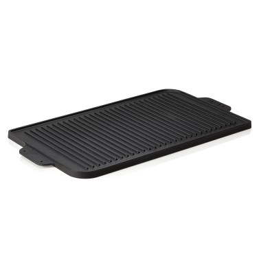 WAS - Plaque de grill réversible en fonte - 440 x 260 x 15 mm