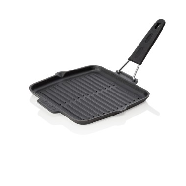 WAS - Poêle grill en acier - 210 x 210 x 20 mm