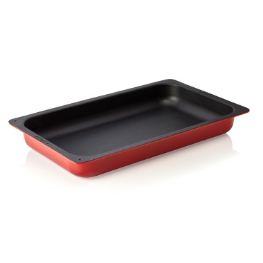 WAS - Bac GN en fonte rouge - 530 x 325 x 65 mm
