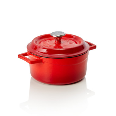 WAS - Cocotte fonte rouge H82mm