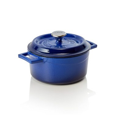 WAS - Cocotte fonte H82mm - bleu