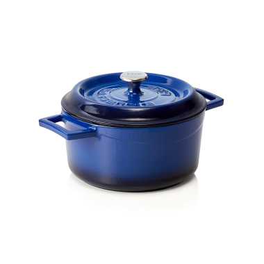 WAS - Cocotte en fonte H105mm - bleu