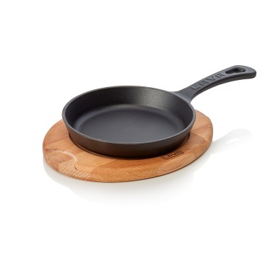WAS - Poêle à frire/de service en bois et fonte