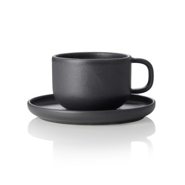 WAS - Tasse 0.226l et soucoupe en grès - Lot 6