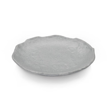WAS - Assiette en mélamine - Ø 280mm - Lot de 3 - gris