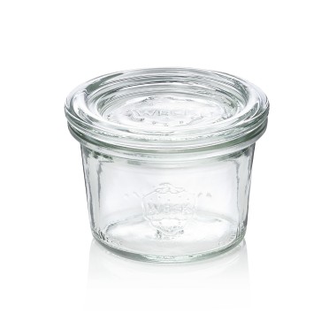 WAS - Pot en verre avec couvercle 80ml - Lot 12