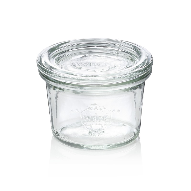 WAS - Pot en verre avec couvercle 80ml - Lot 12