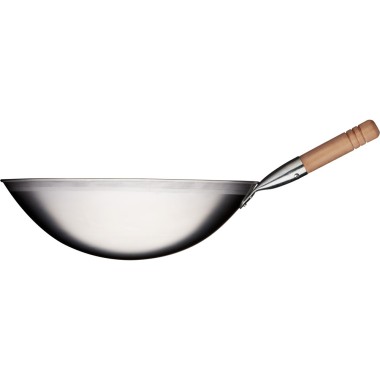STALGAST - Poêle wok en acier satiné Diamètre 400 mm