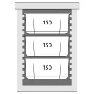STALGAST - Conteneur de transport 6 x GN 1/1 - 86 litres